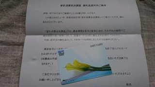 家計消費状況調査 謝礼